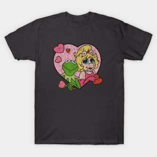 Distressed kermit and miss piggy T-Shirt